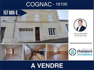 maison ancienne à la vente -   16100  COGNAC, surface 133 m2 vente maison ancienne - UBI456541859